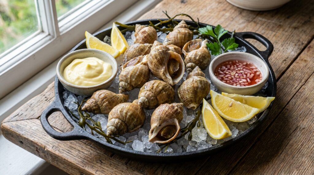 découvrez notre recette de bulots crus, avec des conseils pour bien les cuisiner et les assaisonner afin de sublimer leur goût frais et iodé.