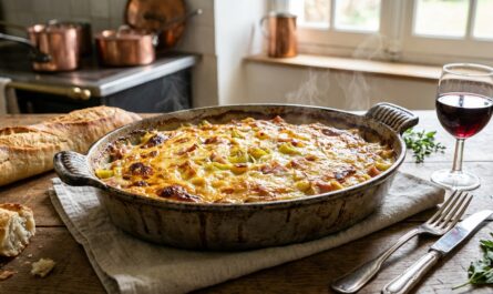 découvrez une délicieuse recette de poireaux au jambon gratinés au comté, facile à préparer et savoureuse, parfaite pour un repas réconfortant en famille.