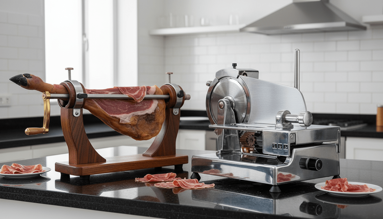 Trancheuse à Jambon Pro : Guide d&rsquo;Achat (Manuelle vs Électrique)