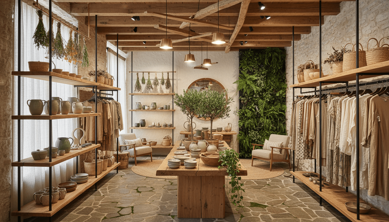 Décoration de Boutique : Les Tendances « Terroir Chic » de 2026