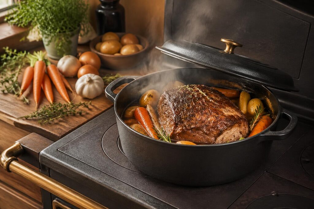 découvrez comment maîtriser la cuisson en cocotte en fonte avec nos conseils pour réussir vos rôtis et cuissons longues, pour des plats savoureux et fondants.