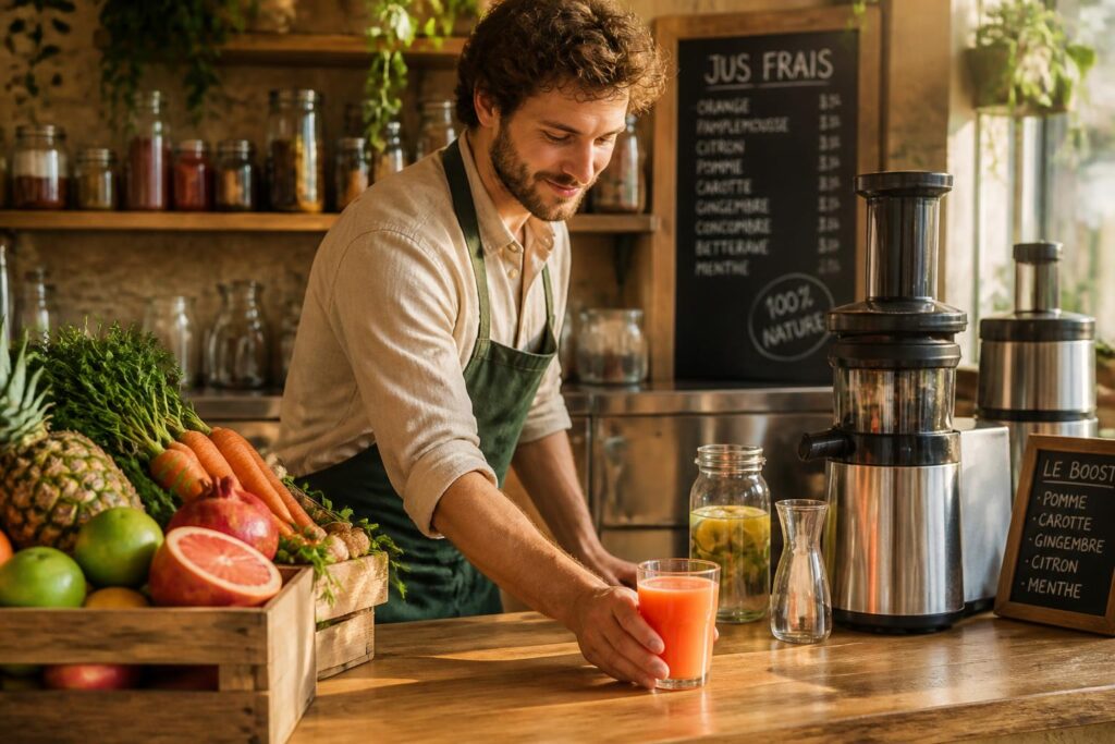 découvrez comment ouvrir un bar à jus : conseils sur le concept, le matériel nécessaire et les marges bénéficiaires souvent oubliées pour réussir votre projet.