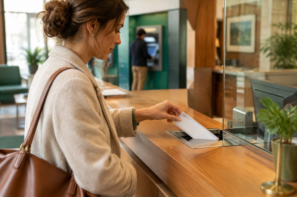 Comment déposer un chèque à la banque : guichet, automate ou courrier ?